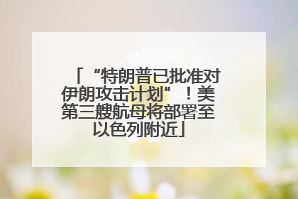 “特朗普已批准对伊朗攻击计划”！美第三艘航母将部署至以色列附近