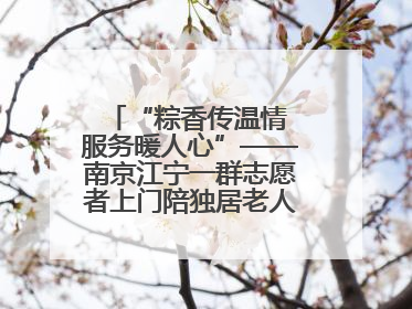 “粽香传温情 服务暖人心”——南京江宁一群志愿者上门陪独居老人包粽子送去节日的欢乐