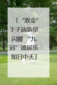 “双金”于子迪新星闪耀 “九冠”潘展乐如日中天
