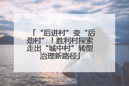 “后进村”变“后劲村”！胜利村探索走出“城中村”转型治理新路径