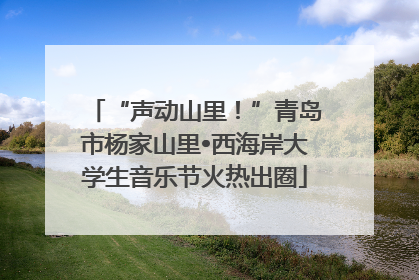 “声动山里！”青岛市杨家山里•西海岸大学生音乐节火热出圈
