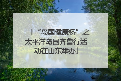 “岛国健康桥”之太平洋岛国齐鲁行活动在山东举办
