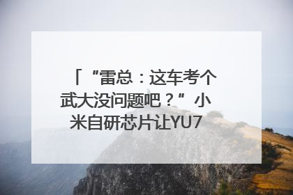 “雷总：这车考个武大没问题吧？”小米自研芯片让YU7会学习｜汽车科技