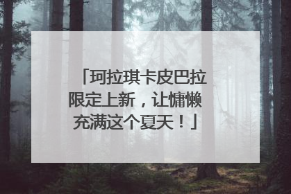 珂拉琪卡皮巴拉限定上新，让慵懒充满这个夏天！