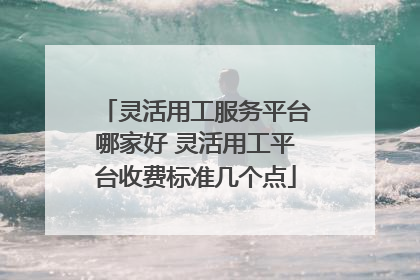 灵活用工服务平台哪家好 灵活用工平台收费标准几个点