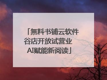 無料书铺云软件谷店开放试营业 AI赋能新阅读