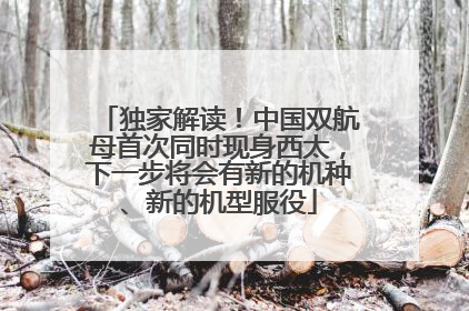 独家解读！中国双航母首次同时现身西太，下一步将会有新的机种、新的机型服役