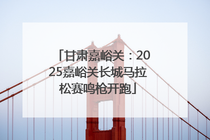 甘肃嘉峪关：2025嘉峪关长城马拉松赛鸣枪开跑