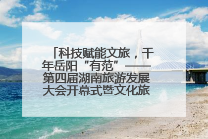 科技赋能文旅，千年岳阳“有范”——第四届湖南旅游发展大会开幕式暨文化旅游推介会侧记