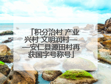 积分治村 产业兴村 文明润村——安仁县源田村再获国字号称号