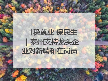 稳就业 保民生｜泰州支持龙头企业对新聘和在岗员工进行实训——到岗就能用 用了就见效