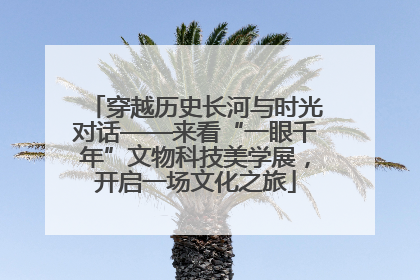 穿越历史长河与时光对话——来看“一眼千年”文物科技美学展，开启一场文化之旅