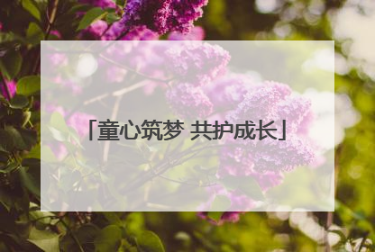童心筑梦 共护成长