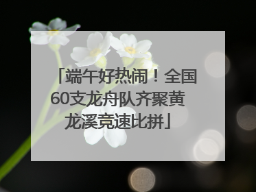 端午好热闹！全国60支龙舟队齐聚黄龙溪竞速比拼