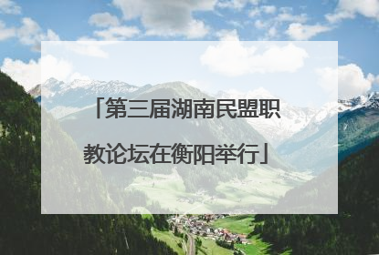 第三届湖南民盟职教论坛在衡阳举行
