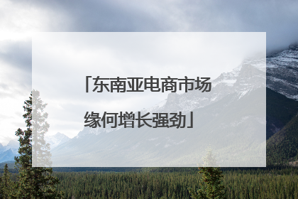 东南亚电商市场缘何增长强劲