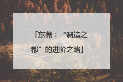 东莞：“制造之都”的进阶之路