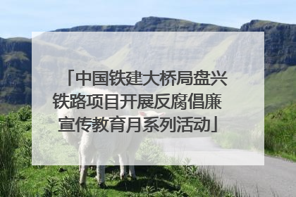 中国铁建大桥局盘兴铁路项目开展反腐倡廉宣传教育月系列活动