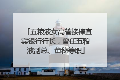 五粮液女高管接棒宜宾银行行长，曾任五粮液副总、董秘等职