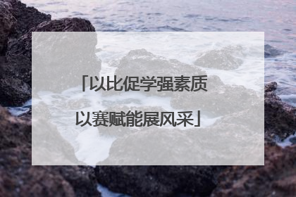 以比促学强素质 以赛赋能展风采