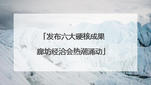 发布六大硬核成果 廊坊经洽会热潮涌动