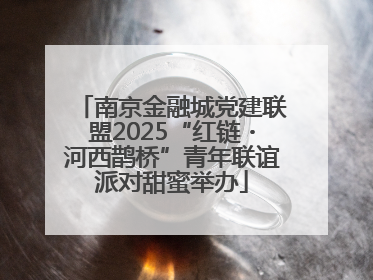 南京金融城党建联盟2025“红链・河西鹊桥”青年联谊派对甜蜜举办
