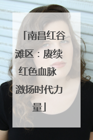 南昌红谷滩区：赓续红色血脉 激扬时代力量