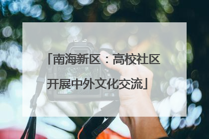 南海新区：高校社区开展中外文化交流