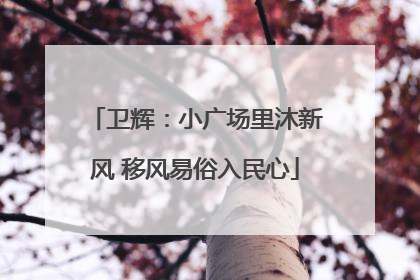 卫辉：小广场里沐新风 移风易俗入民心