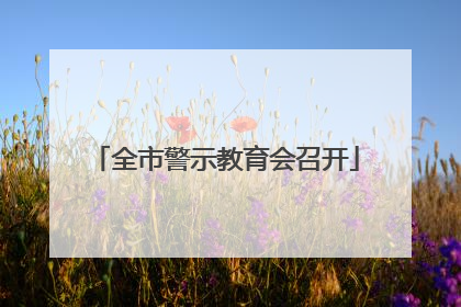 全市警示教育会召开