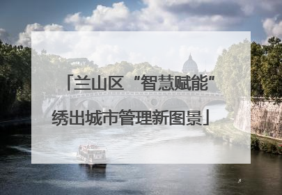 兰山区“智慧赋能”绣出城市管理新图景