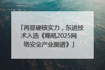 再显硬核实力，东进技术入选《嘶吼2025网络安全产业图谱》