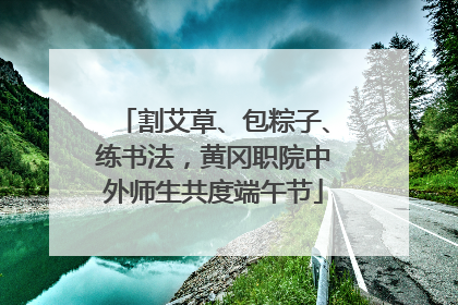 割艾草、包粽子、练书法，黄冈职院中外师生共度端午节