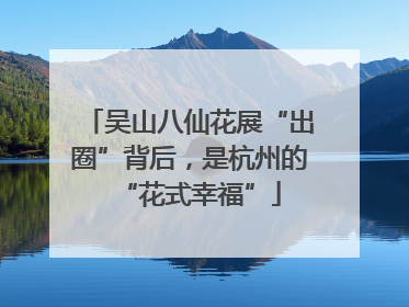 吴山八仙花展“出圈”背后，是杭州的“花式幸福”