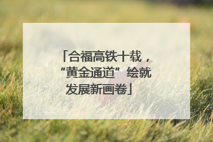 合福高铁十载，“黄金通道”绘就发展新画卷