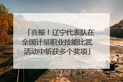 喜报！辽宁代表队在全国计量职业技能比武活动中斩获多个奖项
