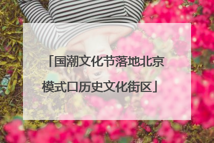 国潮文化节落地北京模式口历史文化街区