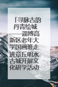 寻脉古韵 丹青绘城——淄博高新区老年大学国画班走进章丘明水古城开展文化研学活动