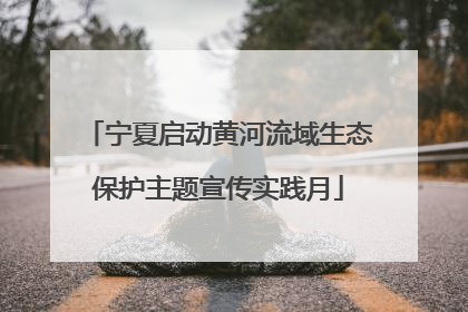宁夏启动黄河流域生态保护主题宣传实践月