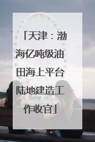 天津：渤海亿吨级油田海上平台陆地建造工作收官