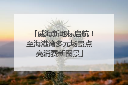 威海新地标启航！至海港湾多元场景点亮消费新图景