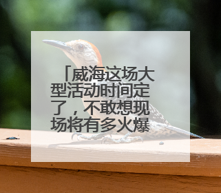 威海这场大型活动时间定了，不敢想现场将有多火爆！