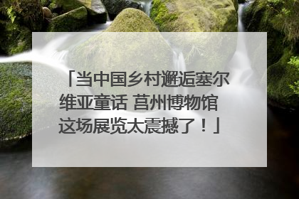 当中国乡村邂逅塞尔维亚童话 莒州博物馆这场展览太震撼了！