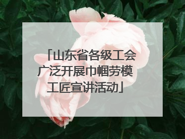 山东省各级工会广泛开展巾帼劳模工匠宣讲活动