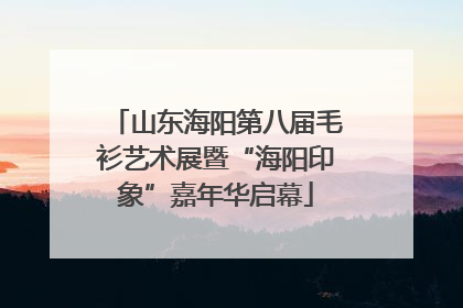 山东海阳第八届毛衫艺术展暨“海阳印象”嘉年华启幕