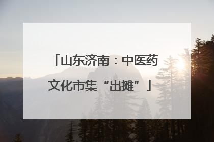 山东济南：中医药文化市集“出摊”