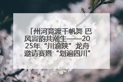 州河竞渡千帆舞 巴风賨韵共潮生——2025年“川渝陕”龙舟邀请赛暨“划遍四川”达川站圆满收官