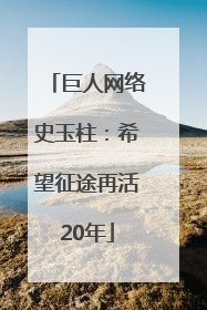 巨人网络史玉柱：希望征途再活20年
