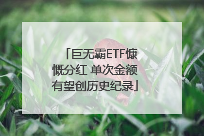 巨无霸ETF慷慨分红 单次金额有望创历史纪录