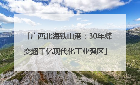 广西北海铁山港：30年蝶变超千亿现代化工业强区